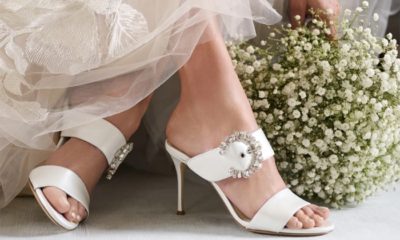 Wide Weight Wedding Shoes With Rhinestones