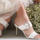 Wide Weight Wedding Shoes With Rhinestones