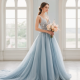 Blue Wedding Dress